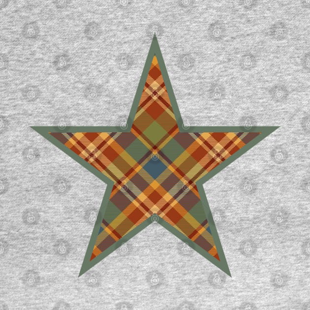 Muted plaid star design by Dreamscapes